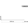 Шинопровод NOVOTECH KIT встраиваемого, накладного или подвесного монтажа 2м NV-135025