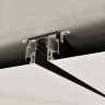 Шинопровод NOVOTECH PORT FLUM 135328 NT25 000 для монтажа в натяжной потолок 3м (CLAMP) IP20 48V черный NV-135328
